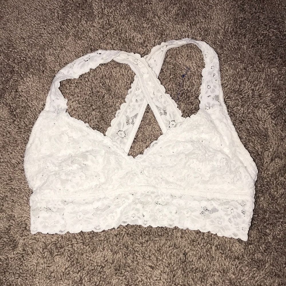 Aerie White floral brallette